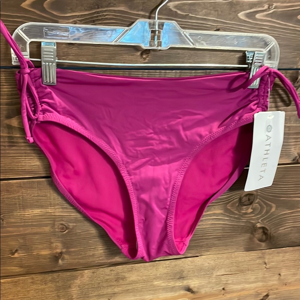 Athleta Pink Bikini Swim Bottoms Size S (#824) - Picture 2 of 8